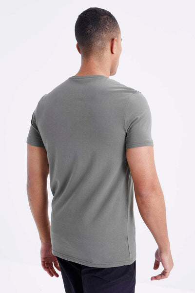 Tommylife Toptan V Yaka Standart Kalıp Basic Erkek T-Shirt 87912 Çağla