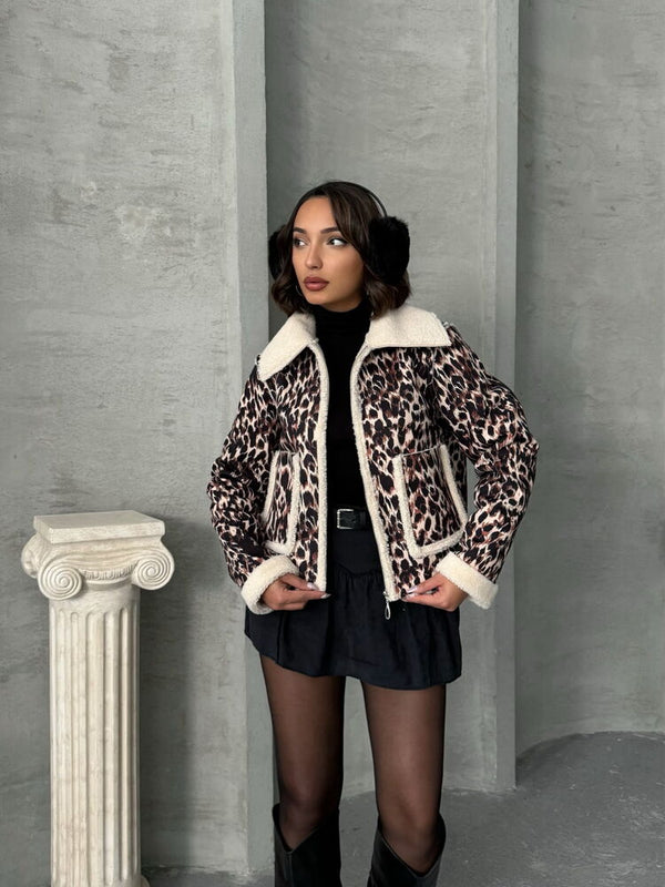 Peluş Toptan Mont - Leopar D2