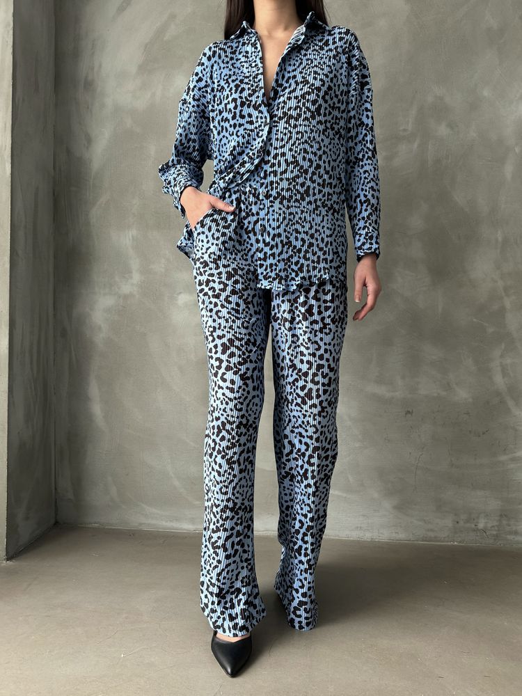 Pantaloni cu buline, en-gros - Buline albastre