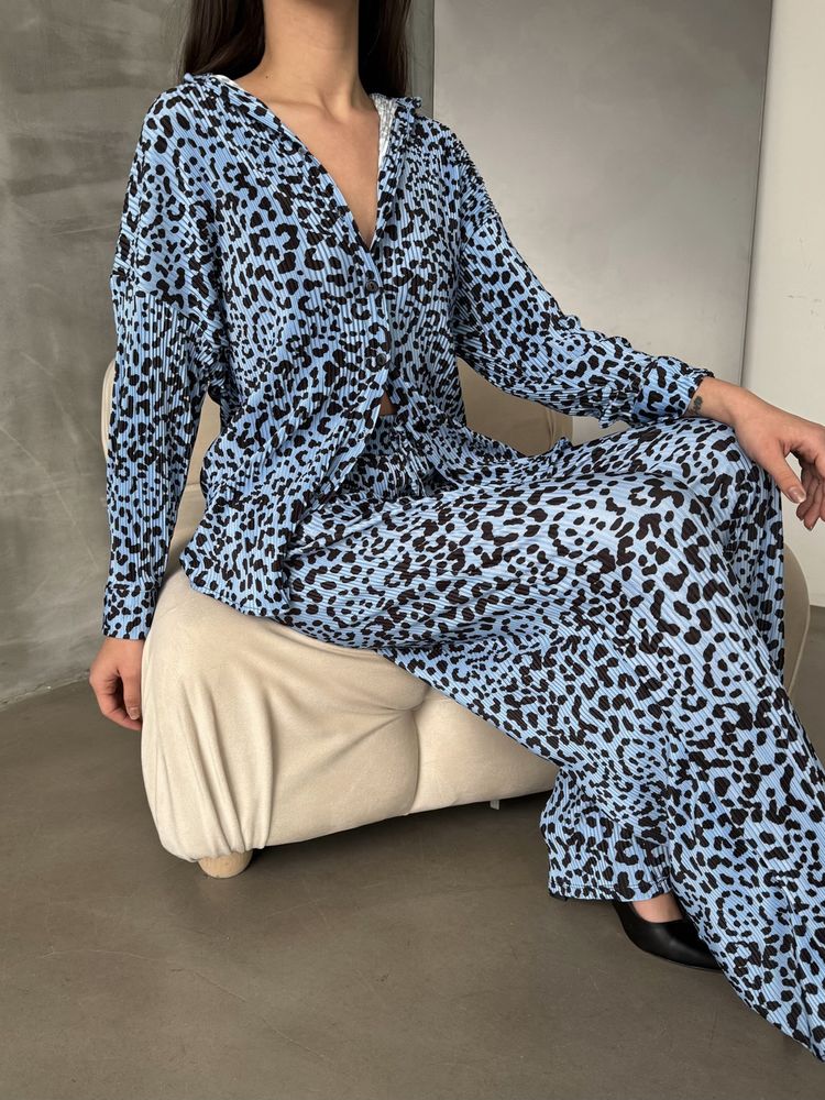 Pantaloni cu buline, en-gros - Buline albastre