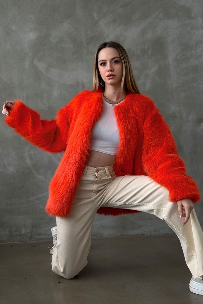 Peluş Toptan Kaban - Oranj