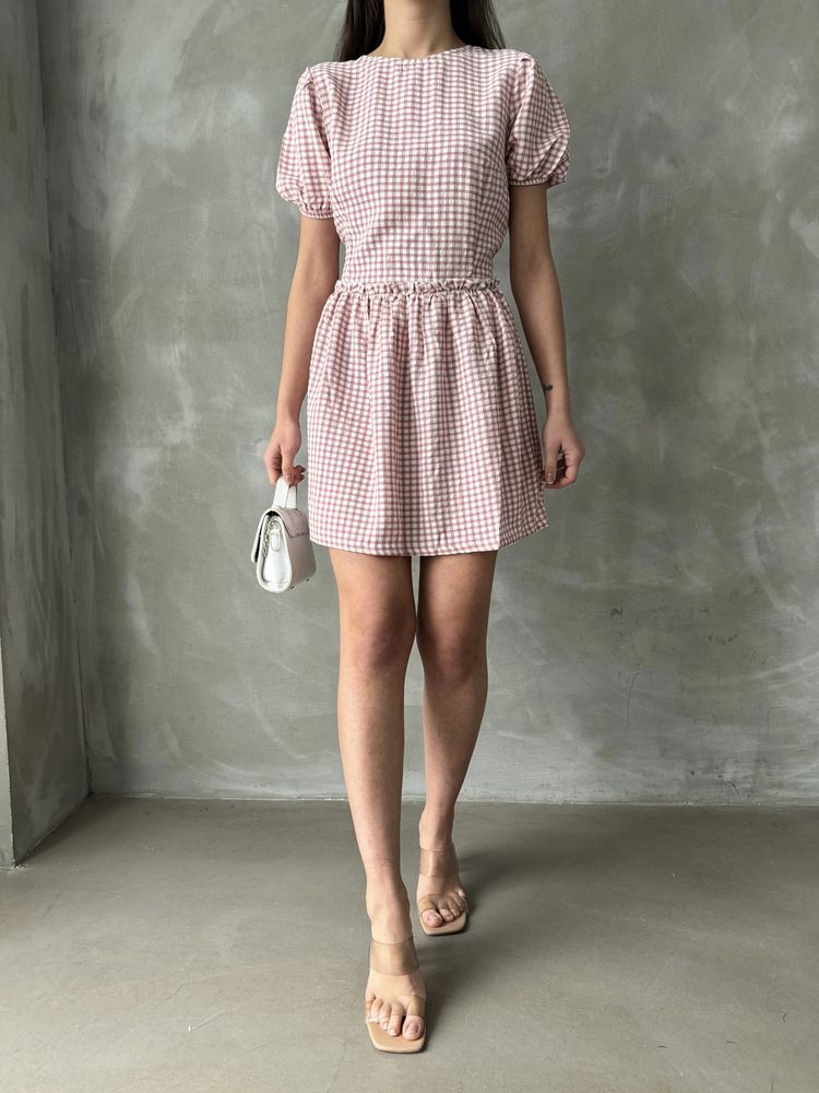 Topshow Powder Bicycle Collar Wholesale Dress