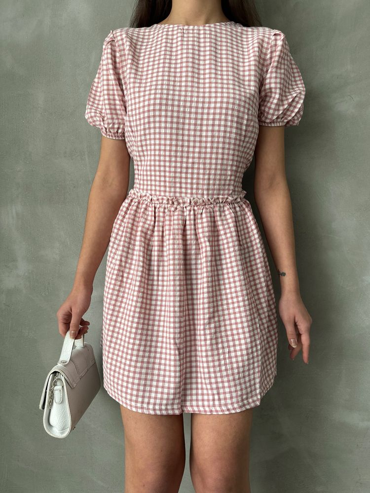 Topshow Powder Bicycle Collar Wholesale Dress
