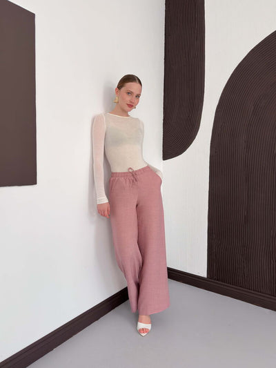 Topshow Powder Linen Wholesale Pants