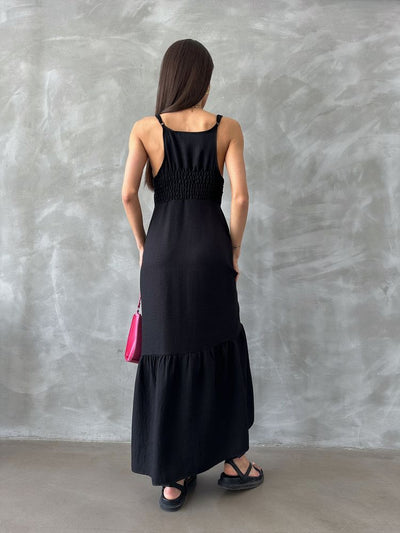 Topshow Black Wholesale Bustier Dress