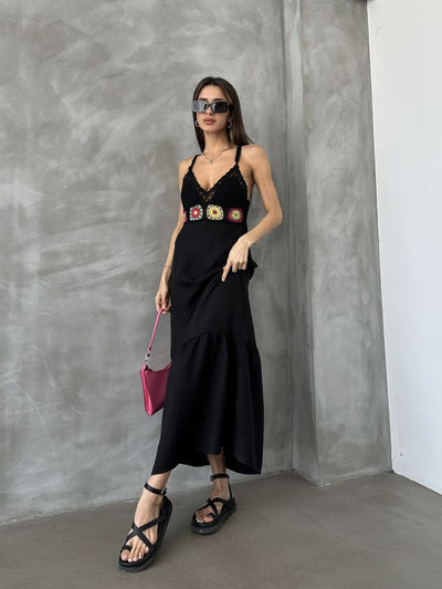 Topshow Black Wholesale Bustier Dress