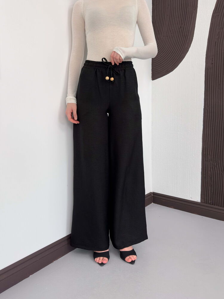 Pantaloni negri din in Topshow, en-gros