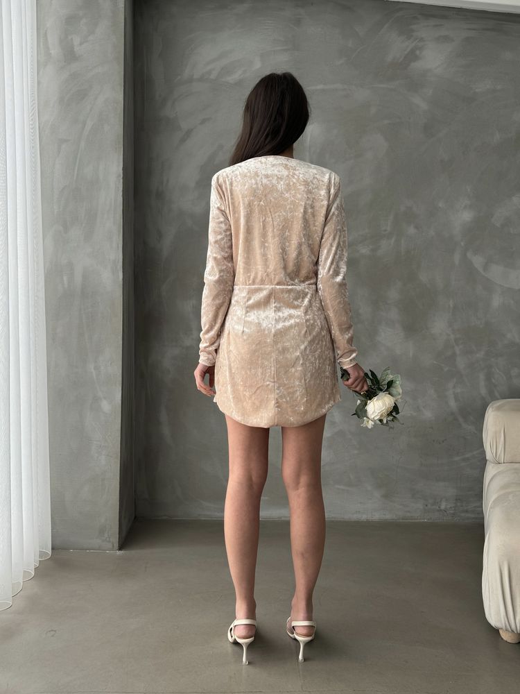 Rochie până la genunchi cu ornament, en-gros - cu ornament pe pietre