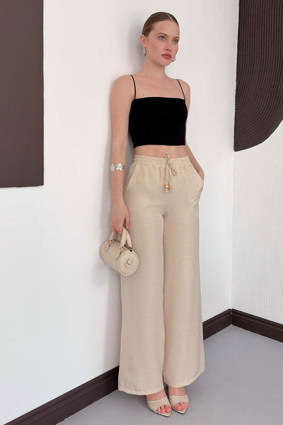 Pantaloni en-gros din lină Stone de la Topshow
