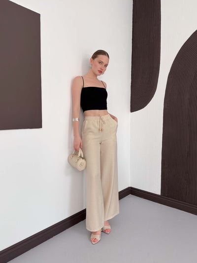 Pantaloni en-gros din lină Stone de la Topshow