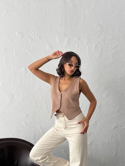 Vestă en-gros Topshow Mink Suede