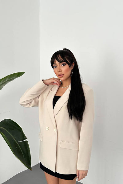 Bej Blazer Ceket