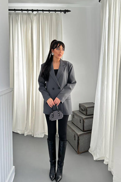 Füme Blazer Ceket