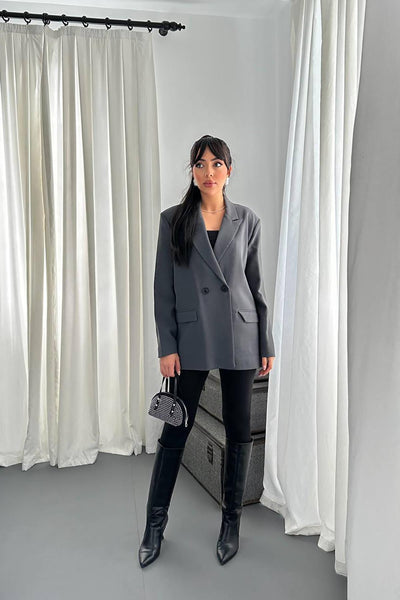 Füme Blazer Ceket
