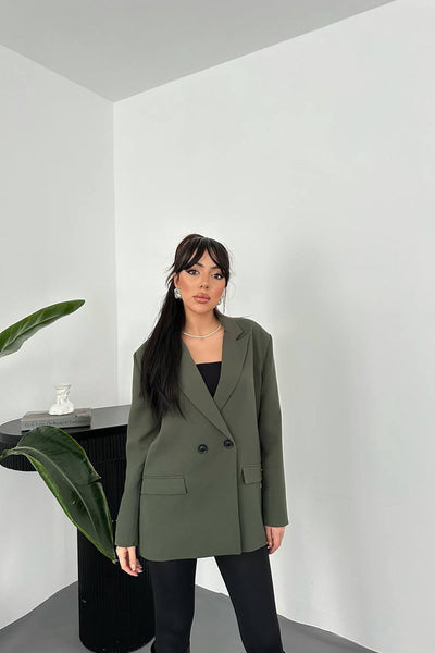 Haki Blazer Ceket
