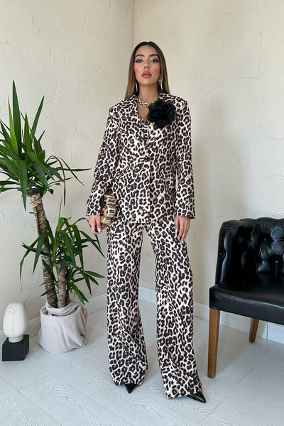Leopar Leopar Desenli 3Lü Takım