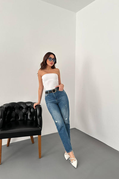 Mavi Lazer Kesim Jeans Pantolon