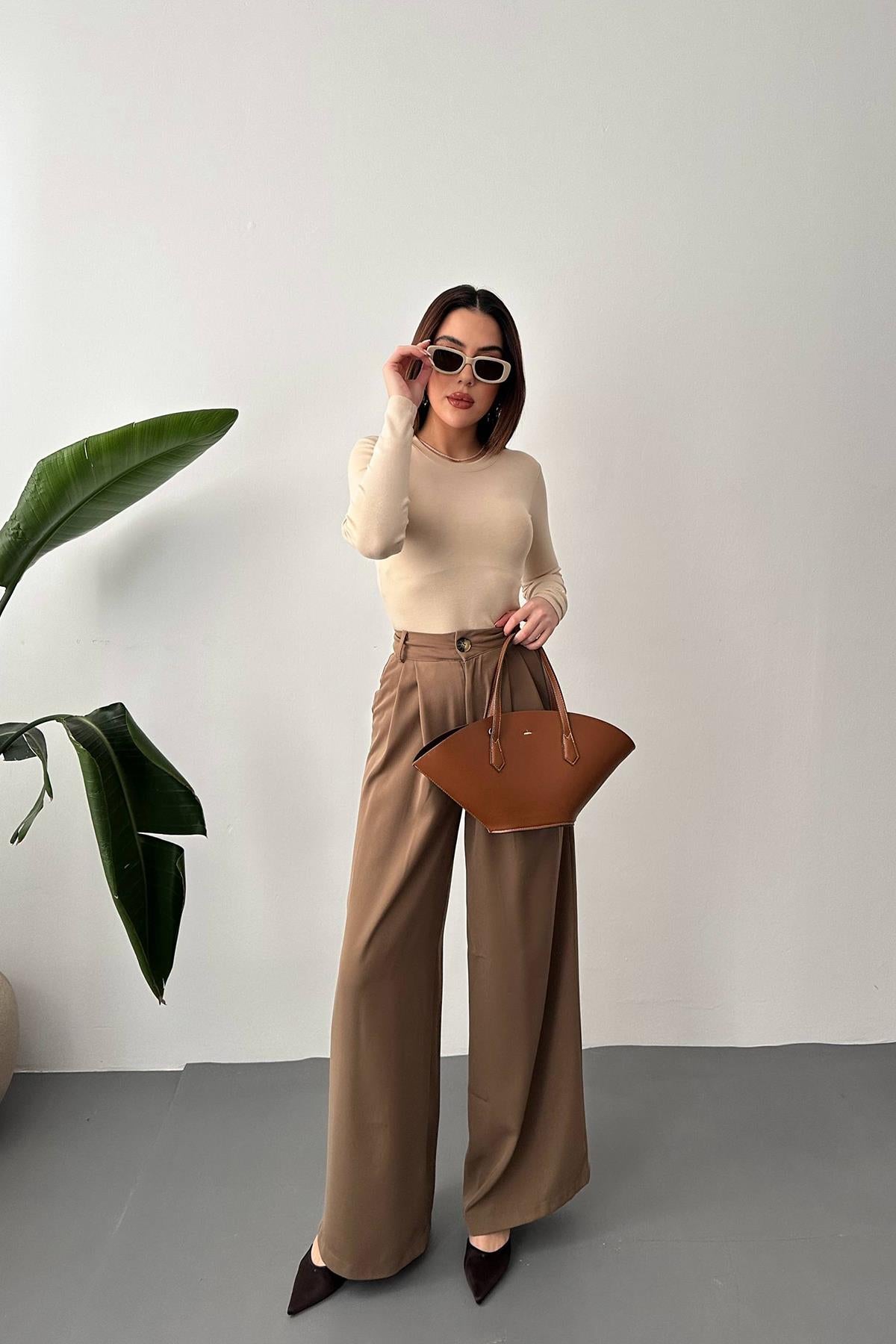 Mocca Pileli Comfort Pantolon