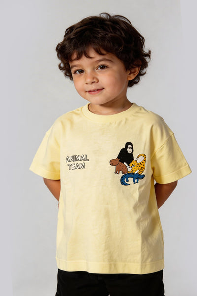 T-SHIRT 3-6 ANI SUPREM G-426 - Ecru