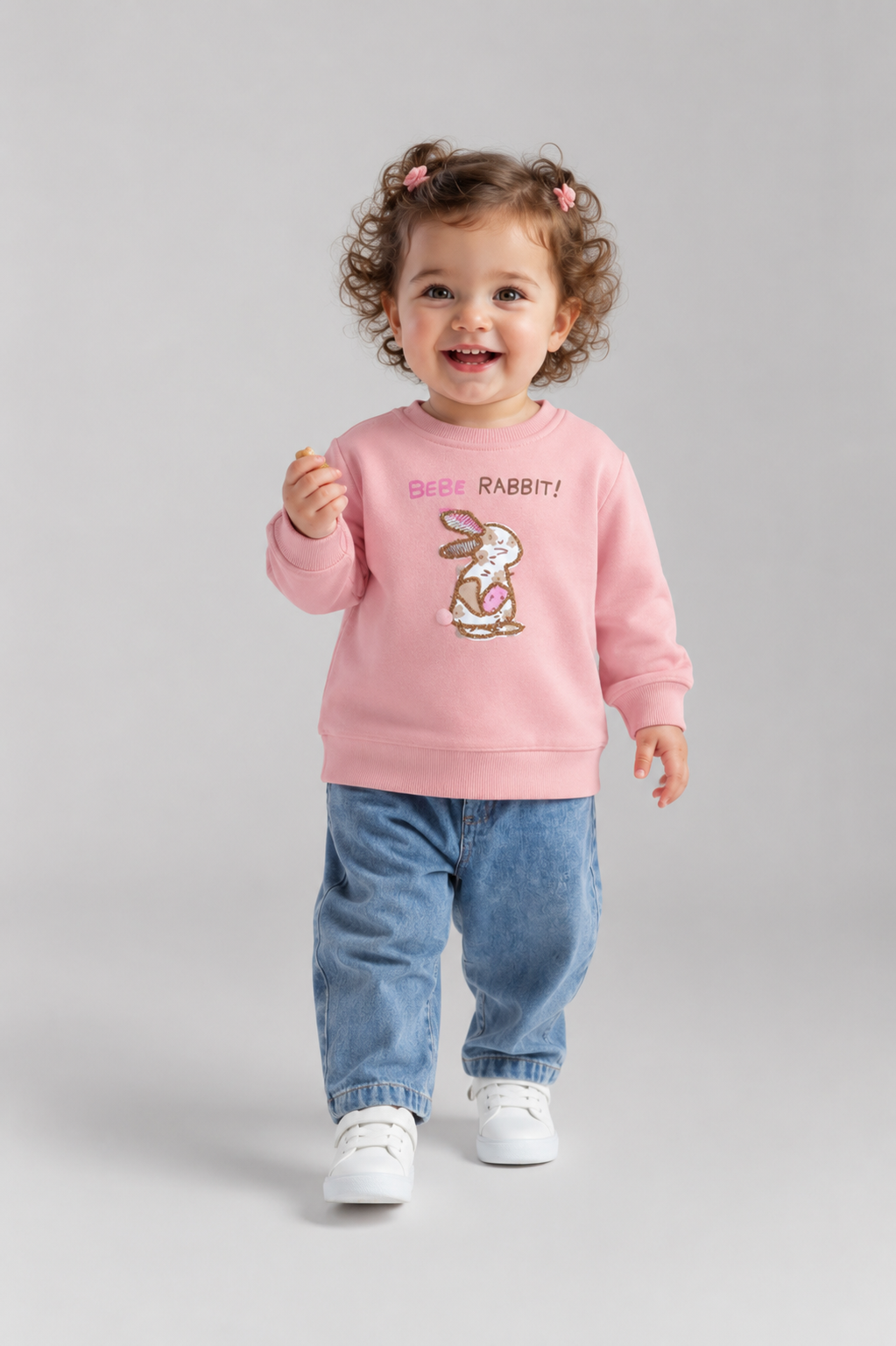 Tuffy Bebe Rabbit Imprimeu Fetite Bluza Bebelus - 01025 - Pudra