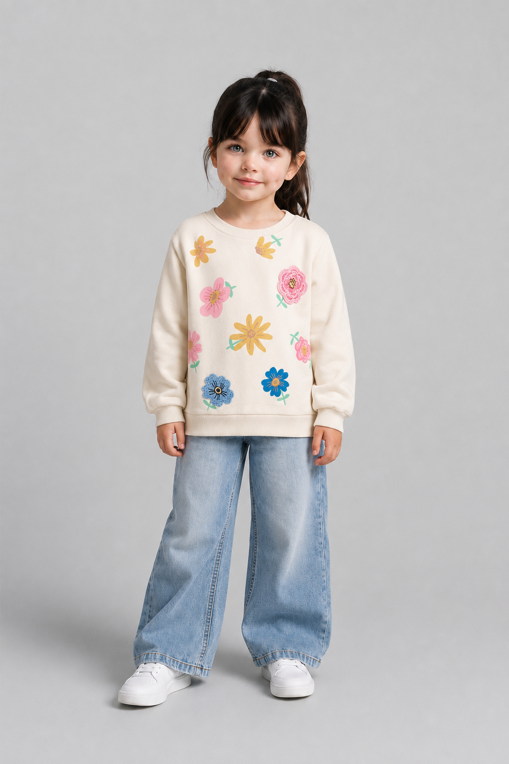 Tuffy Floare Gradina Tema Fetite Bluza - 01295 - Mint Verde
