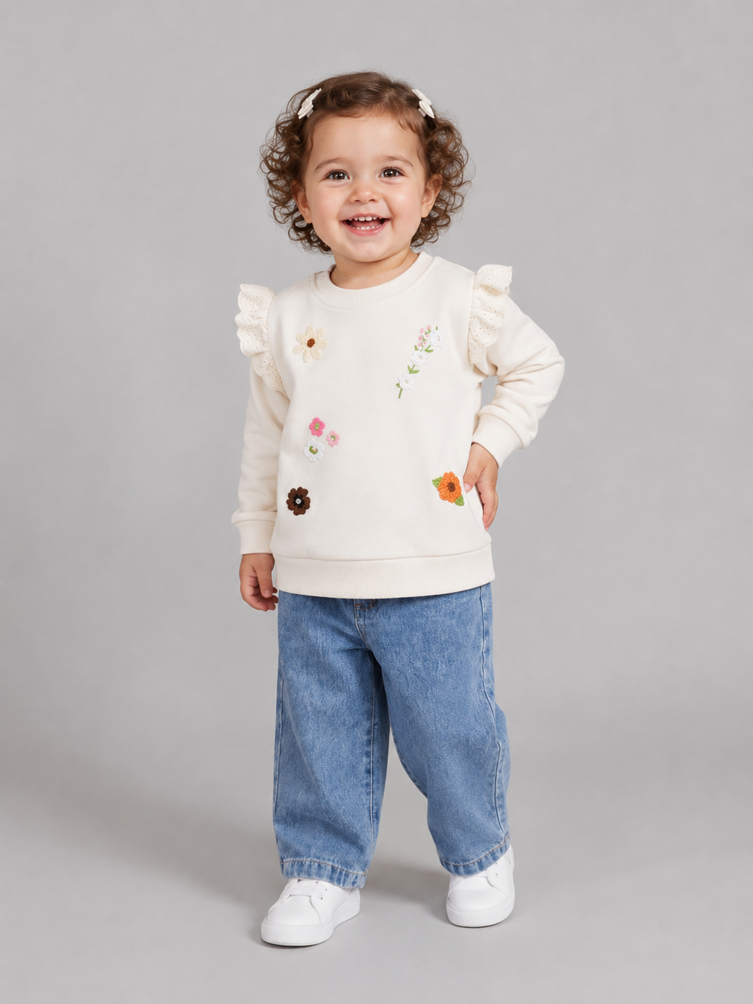 Tuffy Floare Tema Fetite Bluza Bebelus - 01095 - Roz
