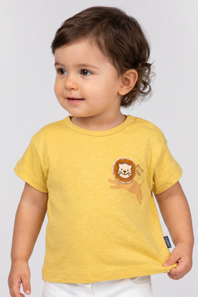 Tuffy Tricou Baieti Bebeluași cu Tema Leu-129 - Negru