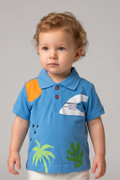 Tuffy Tricou Baieti Bebeluși Lacost-127 - Gri