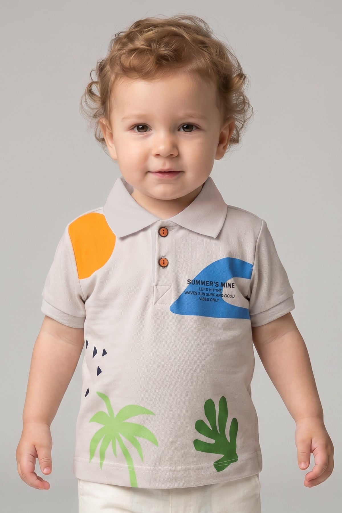 Tuffy Tricou Baieti Bebeluși Lacost-127 - Gri