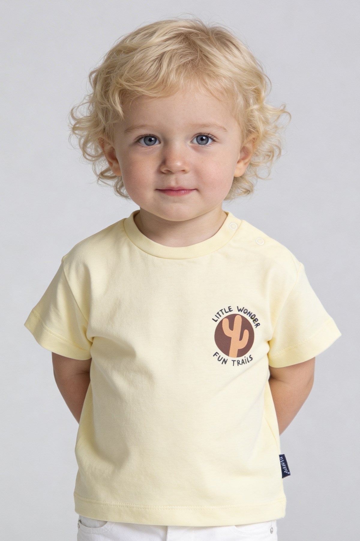 Tuffy Băiat Bebeluș Tricou Supreme-126 - Galben Deschis