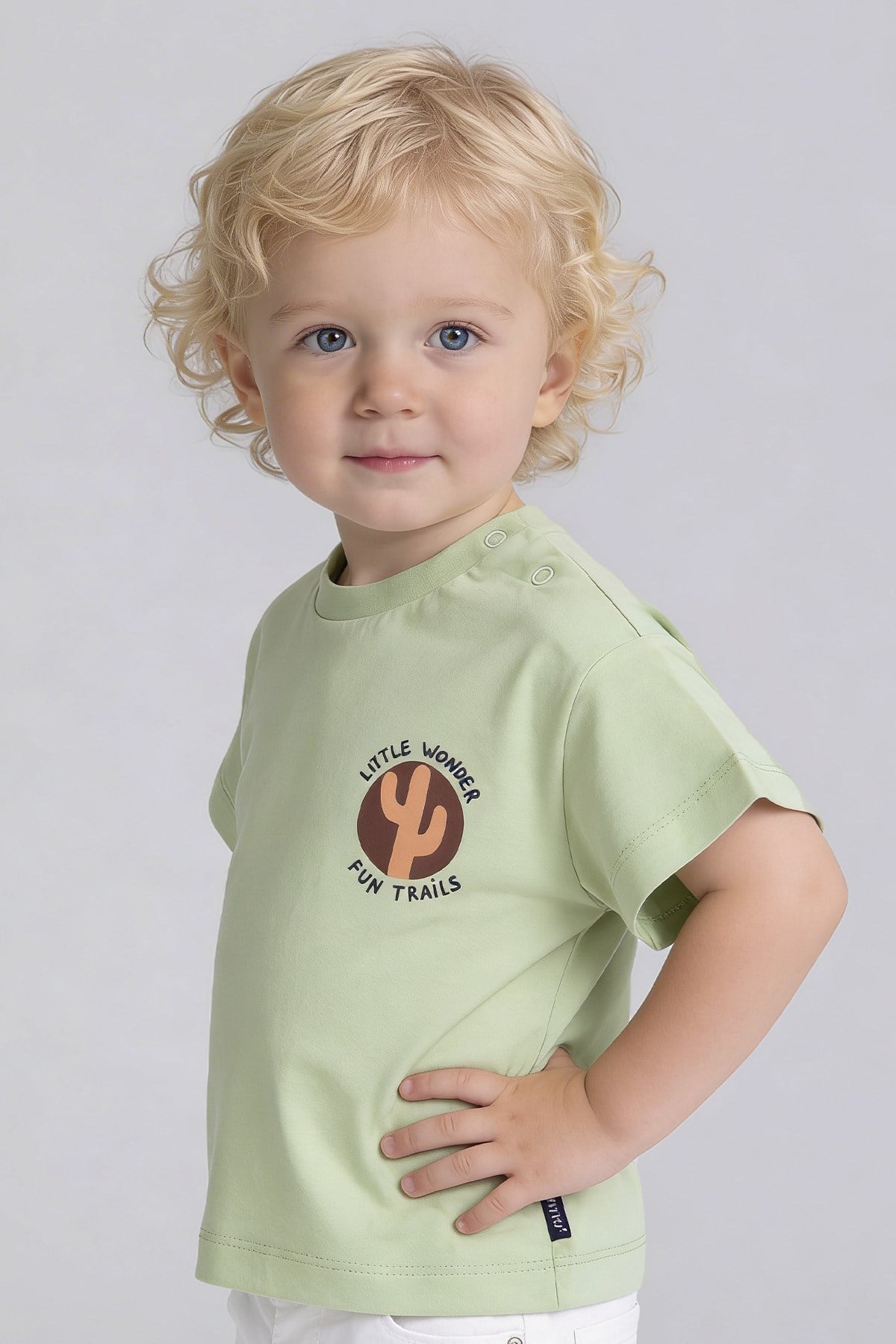 Tuffy Erkek Bebek Süprem T-Shirt-126 - Buz Mavi