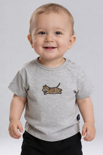 Tuffy Băiat Bebeluș Tricou Supreme-128 - Gri