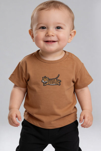 Tuffy Băiat Bebeluș Tricou Supreme-128 - Galben Deschis