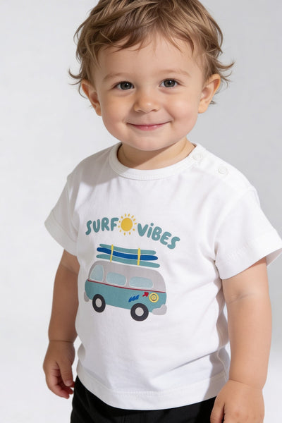 Tuffy Tricou Baietei Pique-46 - Galben