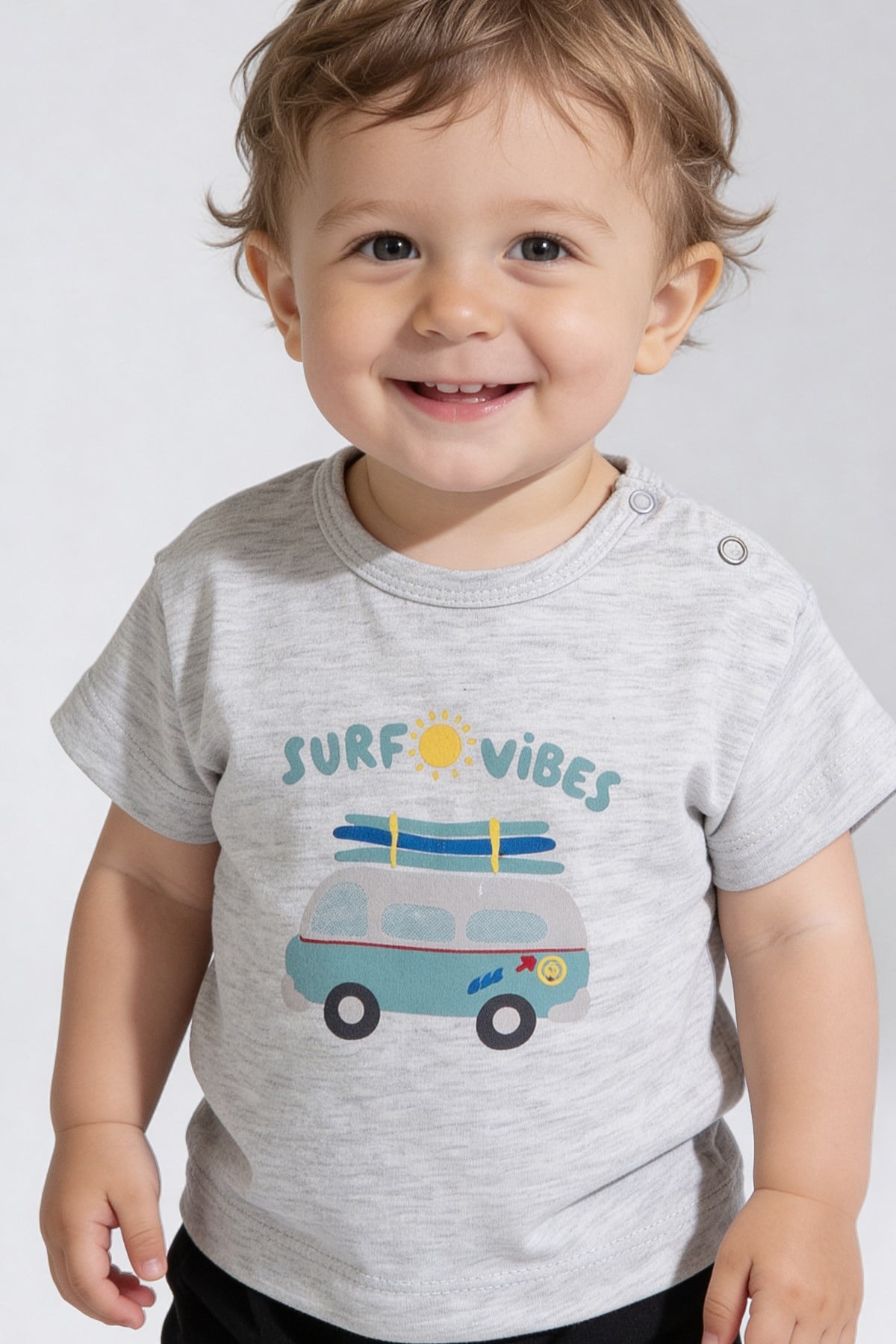 Tuffy Tricou Baietei Pique-46 - Galben