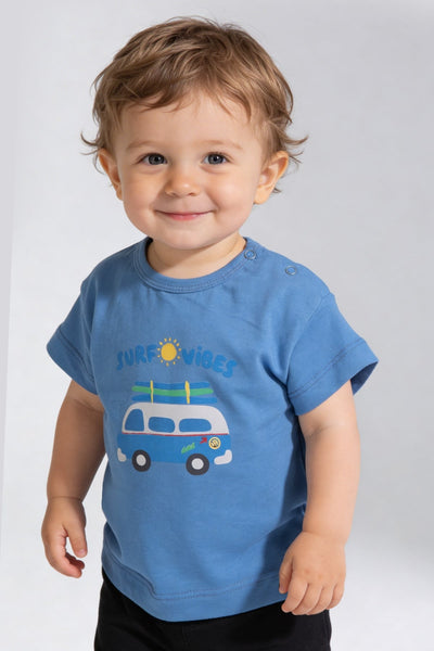 Tuffy Tricou Baietei Pique-46 - Galben Neon