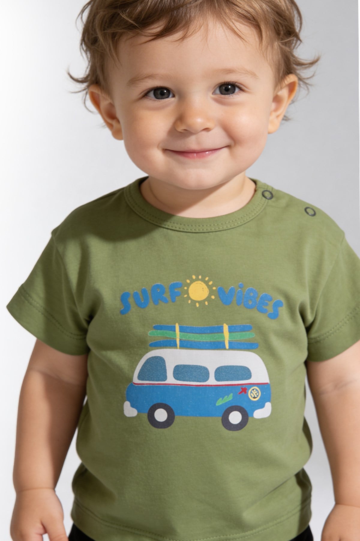 Tuffy Tricou Baietei Pique-46 - Galben