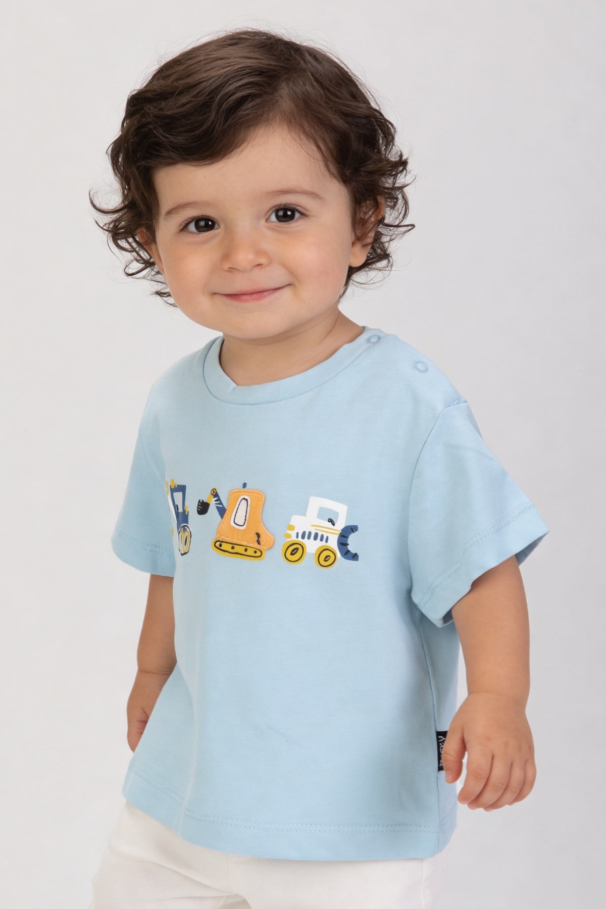 Tuffy Băiat Bebeluș  Tricou Supreme-86 - Albastru Gheață