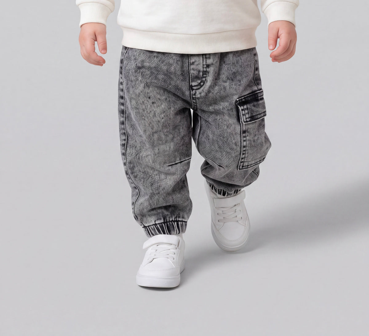 Tuffy Erkek Bebek Tek Alt Kot Pantolon-03625 - Siyah