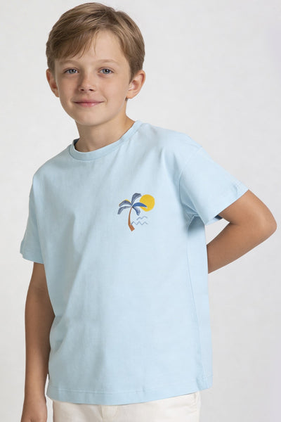 Tuffy Erkek Çocuk Örme T-Shirt-886 - Açık Sarı