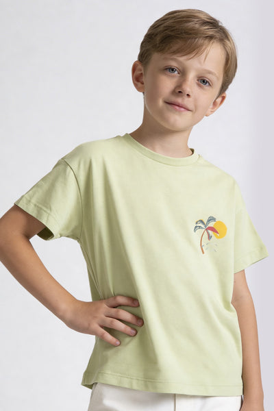 Tuffy Băiat Tricou Tricot-886 - Verde