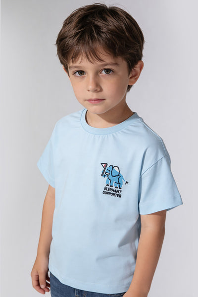 Tuffy Tricou Baieti Pique-456 - Bej Deschis