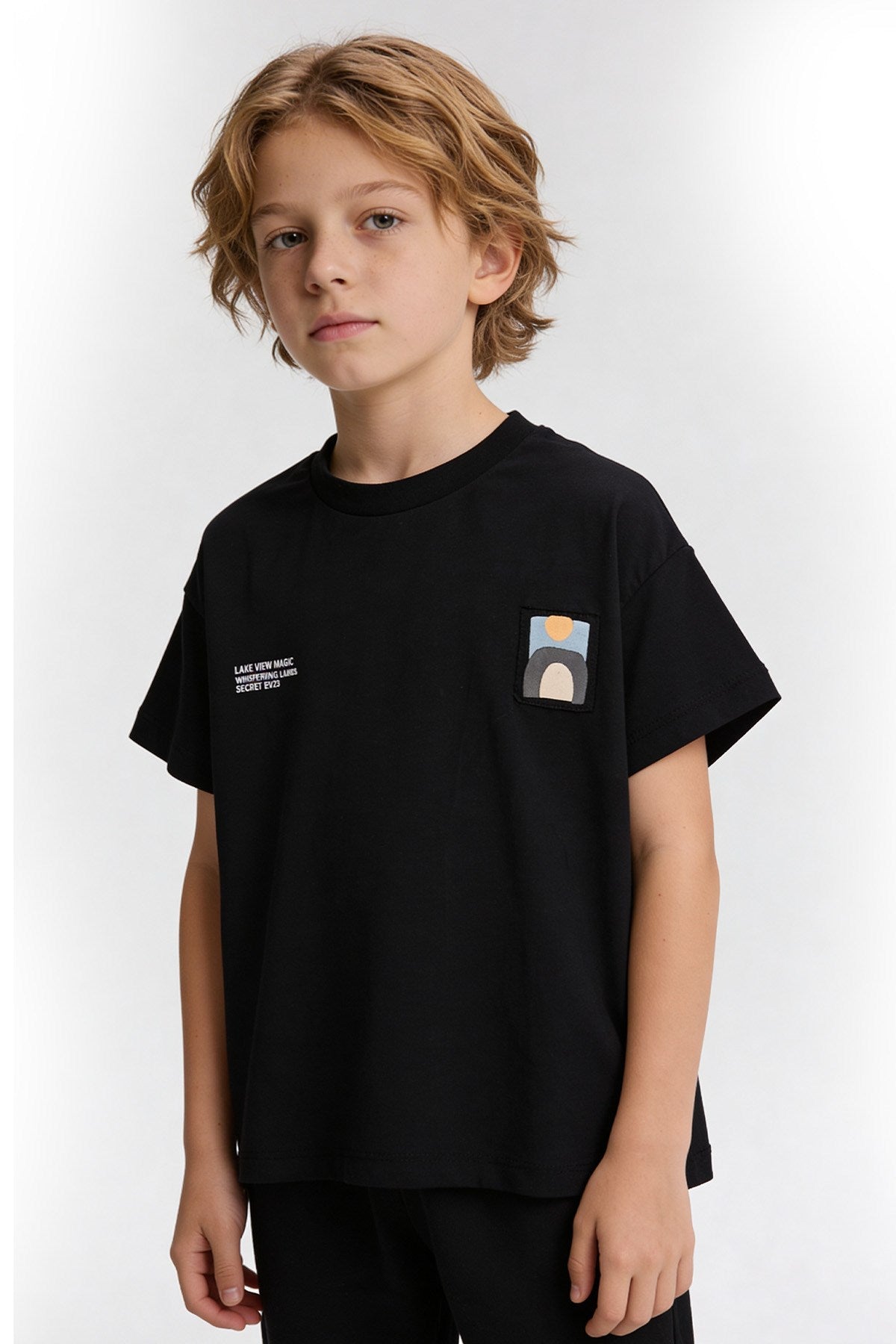 Tuffy Băiat Tricou Supreme-826-1 - Negru