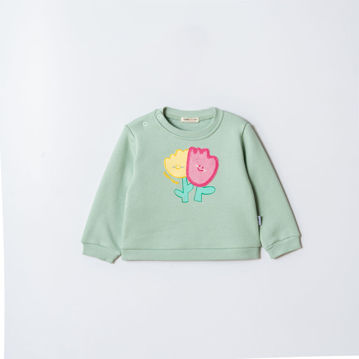 Tuffy Fluffy Tulip Imprimeu Fetite Bluza Bebelus - 01105 - Roz