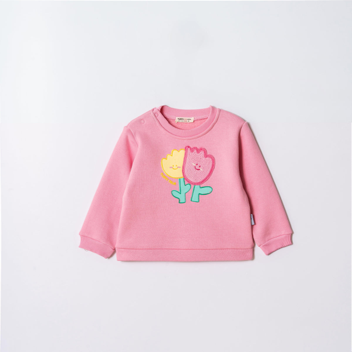 Tuffy Fluffy Tulip Imprimeu Fetite Bluza Bebelus - 01105 - Roz