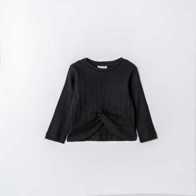 Tuffy Sweatshirt Copilă Tricot Jacquard Țesătură-01455 - Latte