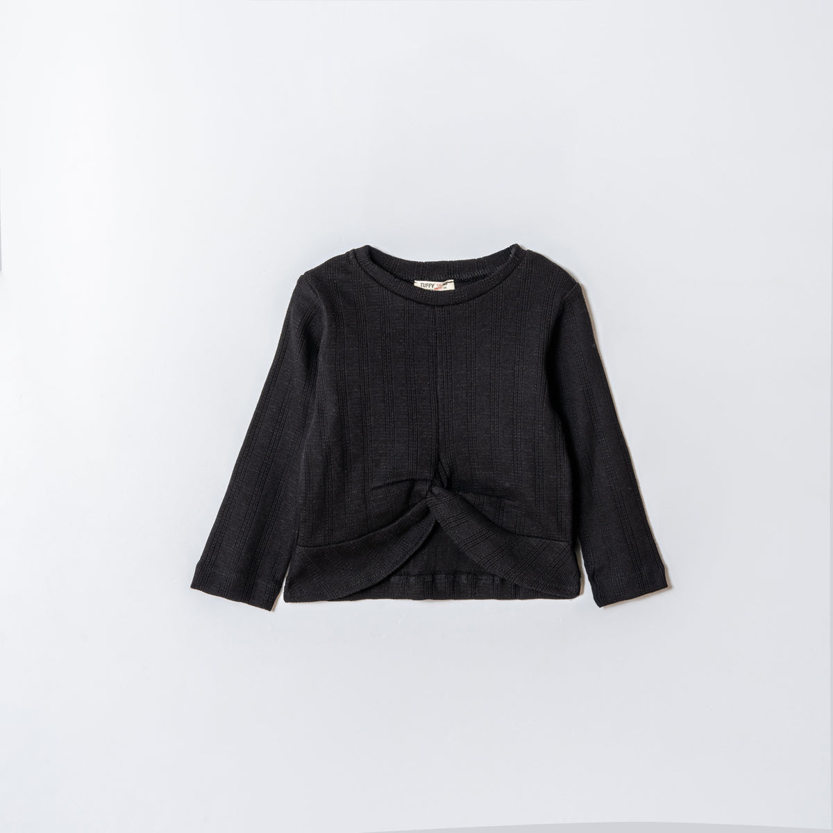 Tuffy Sweatshirt Copilă Tricot Jacquard Țesătură-01455 - Latte