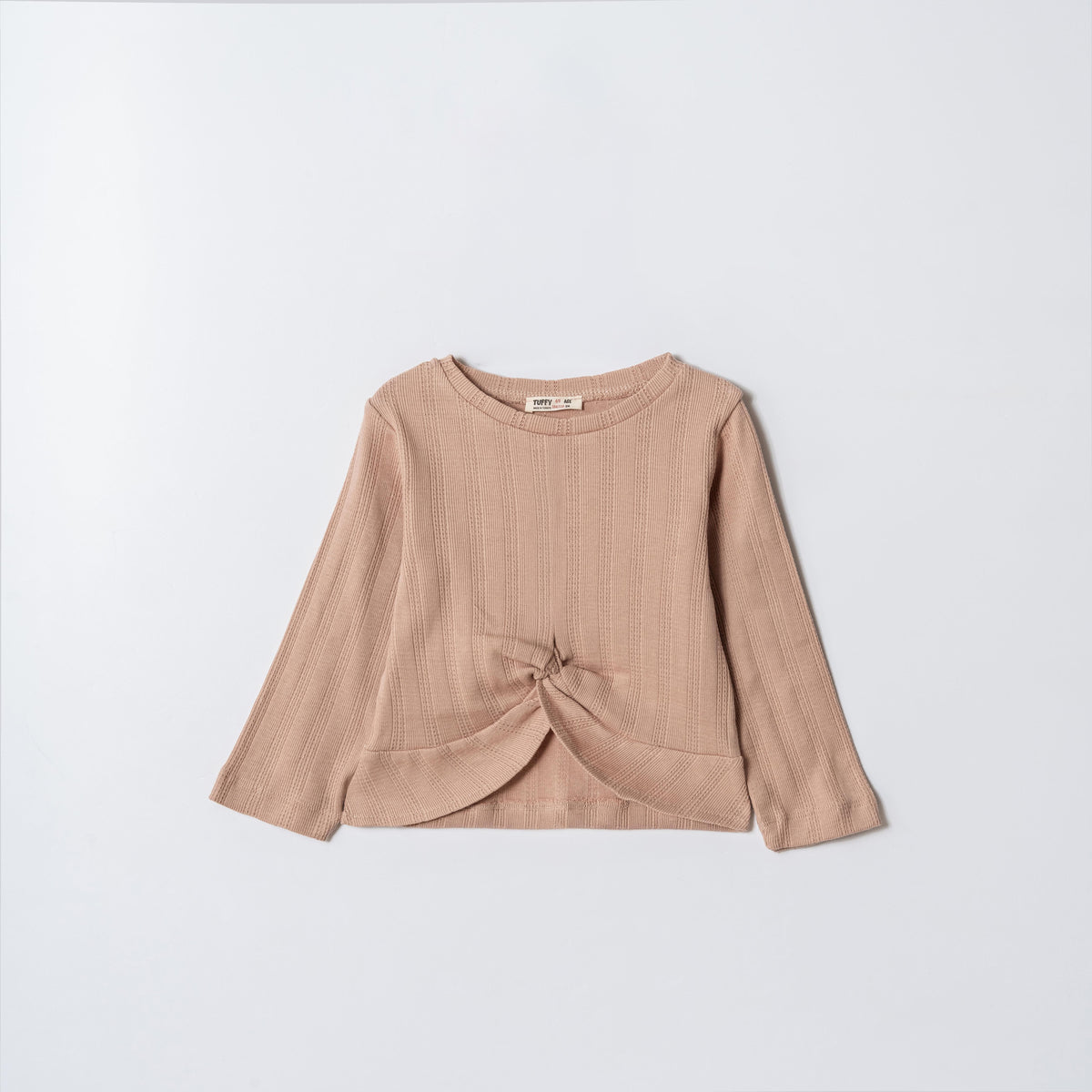 Tuffy Sweatshirt Copilă Tricot Jacquard Țesătură-01455 - Pink 2