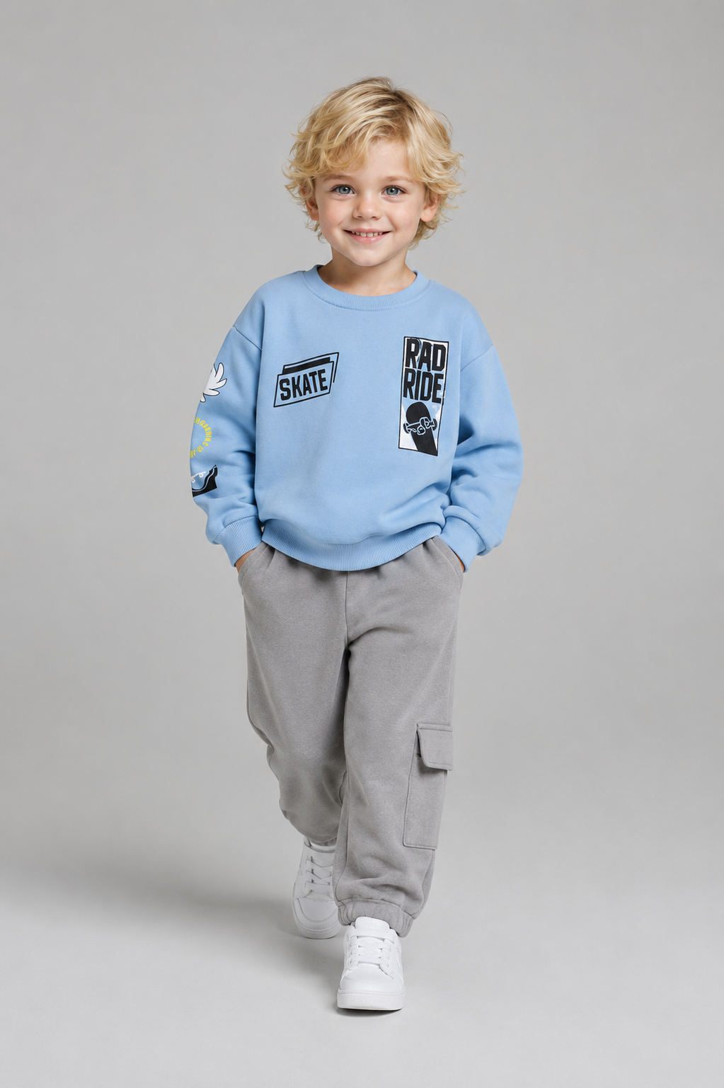 Set Tuffy Skateboard pentru băieți-04025 - Albastru