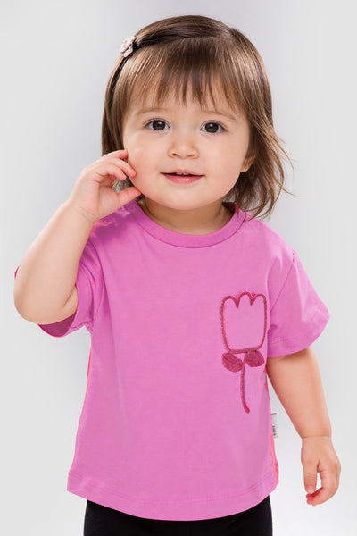 Tuffy Fată Bebeluș Tricou Supreme Jacquard-1526 - Liliac
